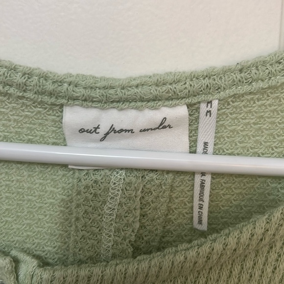 Urban outfitters Out from Under staying in Henley shirt size medium green - Picture 3 of 6